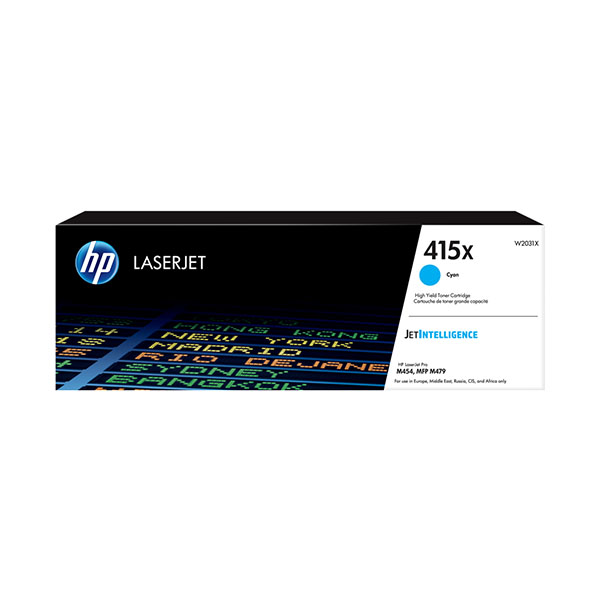 Original HP 415X (W2031X) Toner Cyan