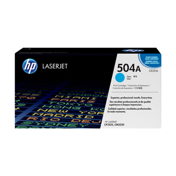 Original HP CE251A (504A) Toner Cyan