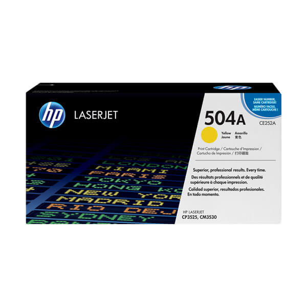 Original HP CE252A (504A) Toner Yellow