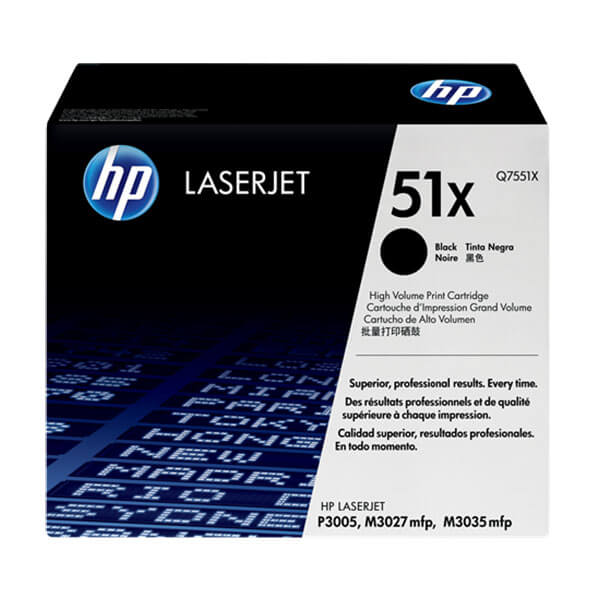 Original HP Q7551X (51X) Toner Black