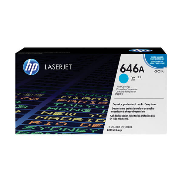 Original HP CF031A (646A) Toner Cyan