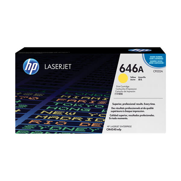 Original HP CF032A (646A) Toner Yellow