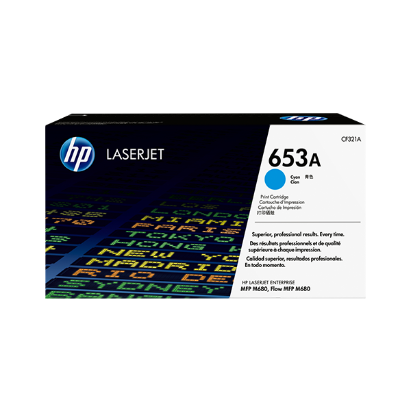 Original HP 653A (CF321A) Toner Cyan