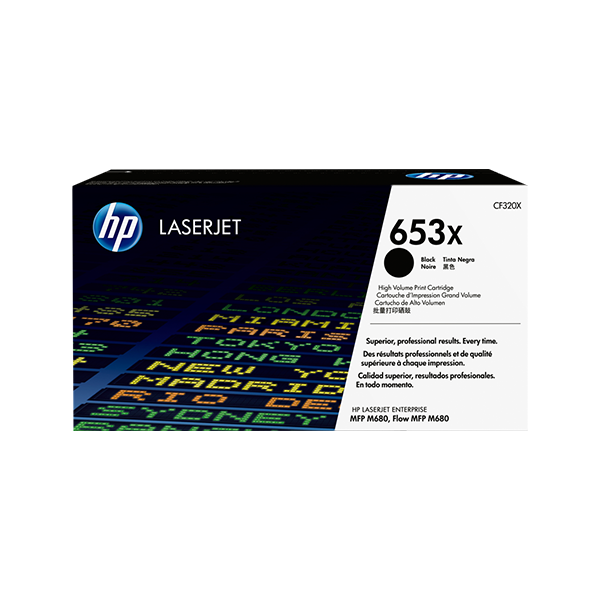 Original HP 653X (CF320X) Toner Schwarz