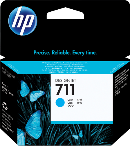 Original HP 711 Cyan Tintenpatrone (CZ130A)