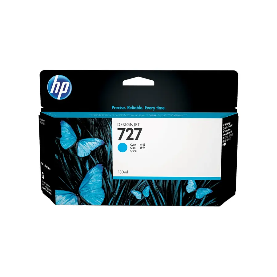 Original HP 727 Druckerpatrone Cyan (F9J76A)