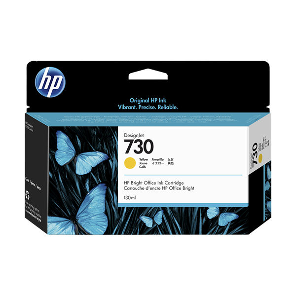 Original HP 730 (P2V64A) Druckerpatrone Yellow