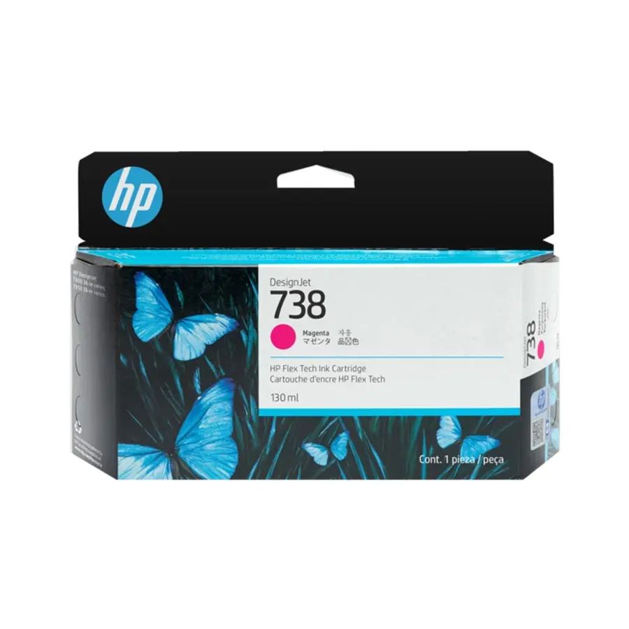 Original HP 738 Druckerpatrone Magenta (498N6A)