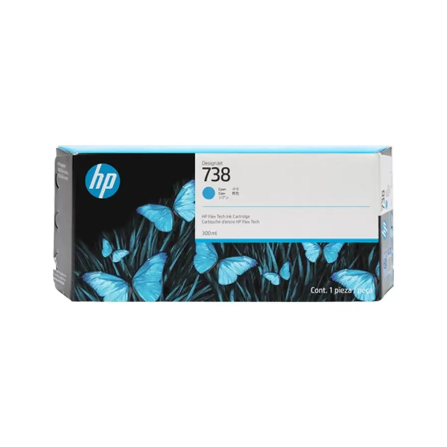 Original HP 738XL Druckerpatrone Cyan (676M6A)