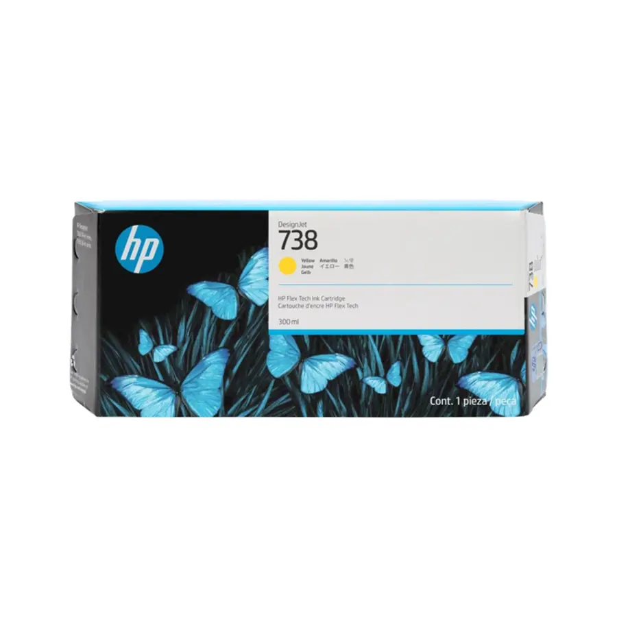 Original HP 738XL Druckerpatrone Gelb (676M8A)