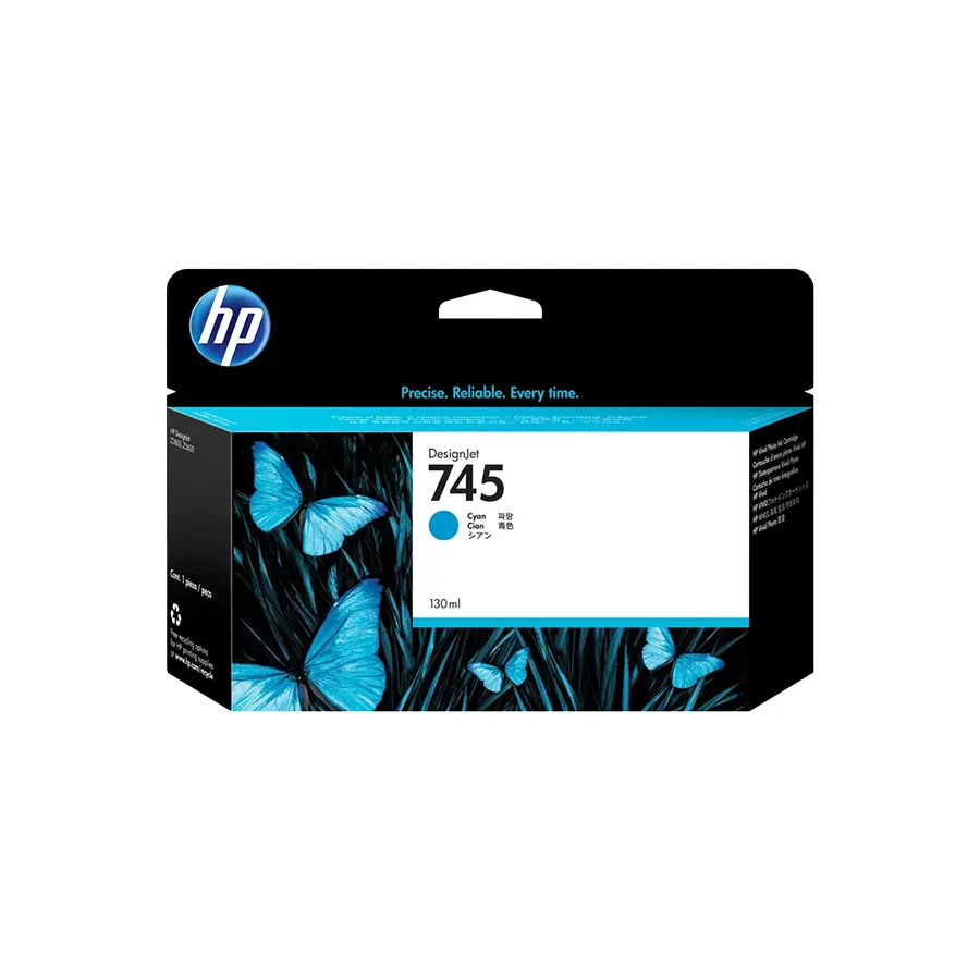 Original HP 745 Druckerpatrone Cyan (F9K03A)