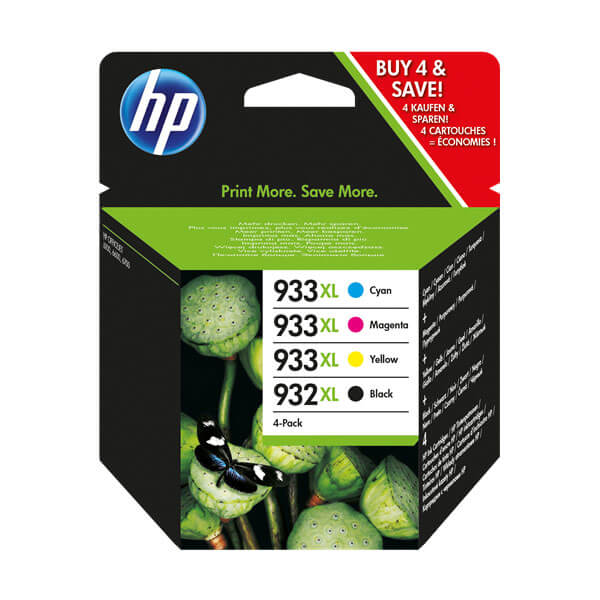 Original HP 932XL/933XL (HP C2P42AE) Tinten Spar-Set (C,M,Y,BK)