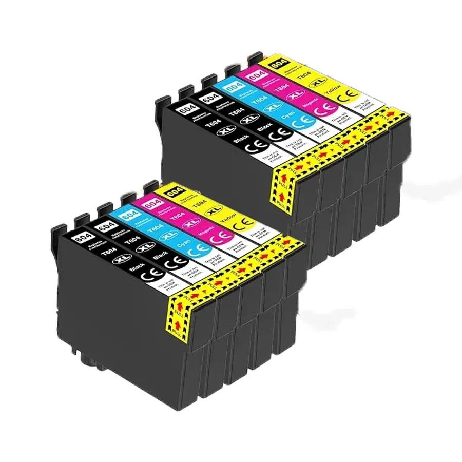 Kompatibel zu Epson 604XL Tintenpatronen Multipack 4BK,2C,2M,2Y (10 Stk.)