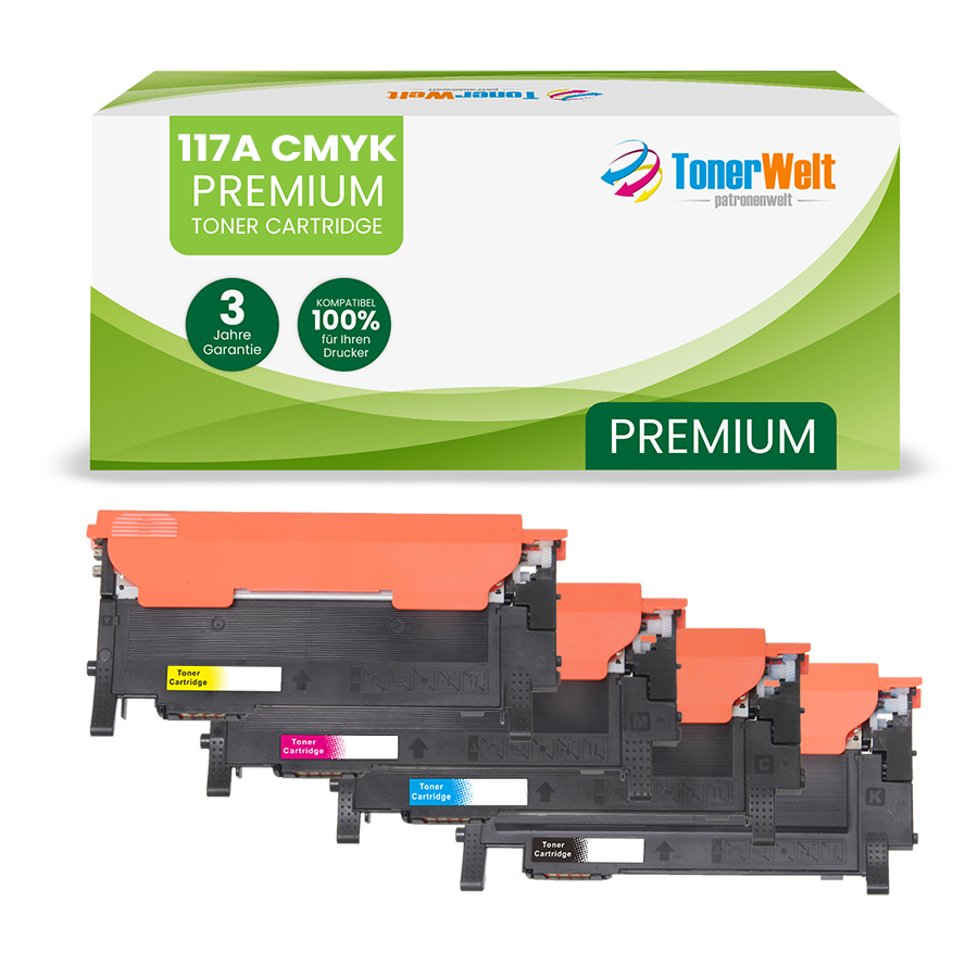 Alternativ zu HP 117A (W2070A-W2073A) Toner Spar-Set (4 Stk.)