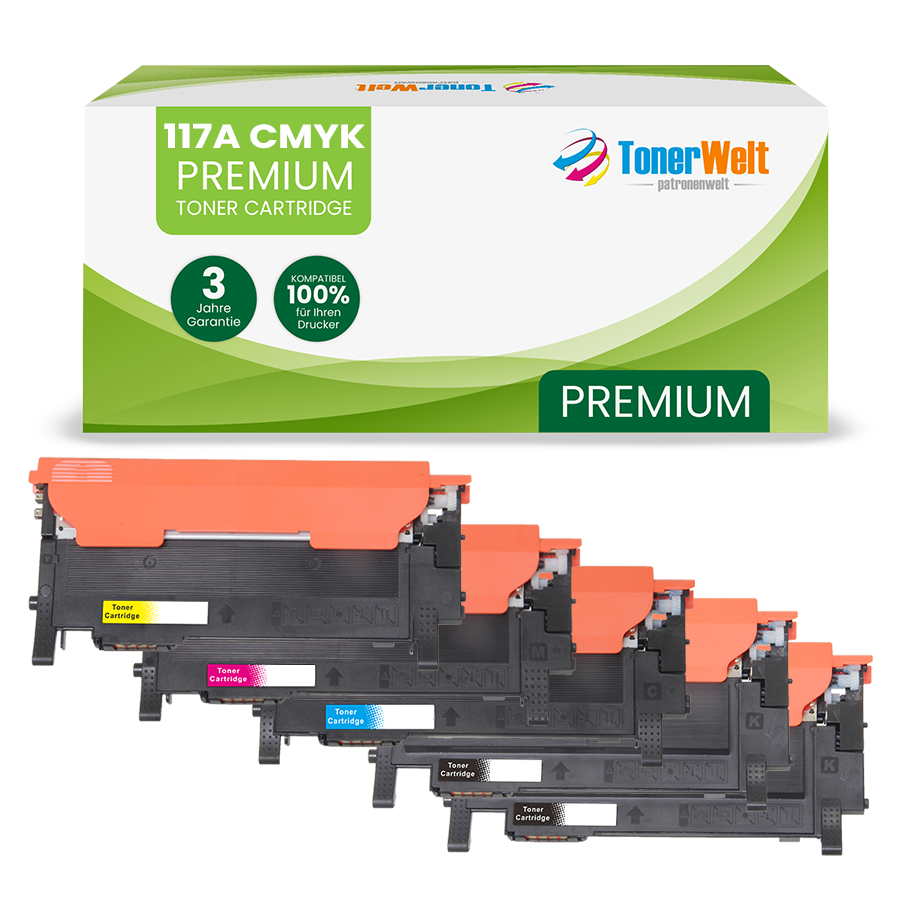 Alternativ zu HP 117A (W2070A-W2073A) Toner Spar-Set (5 Stk.)