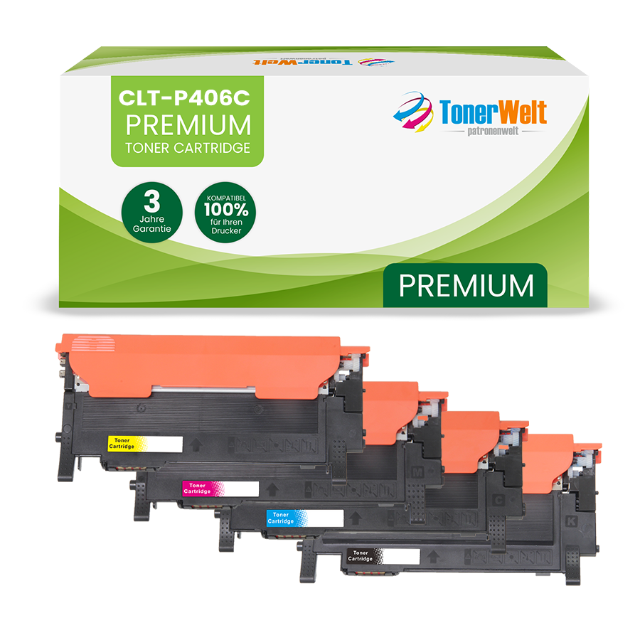 Alternativ zu Samsung CLT-406S Toner Spar-Set 4 Stk.