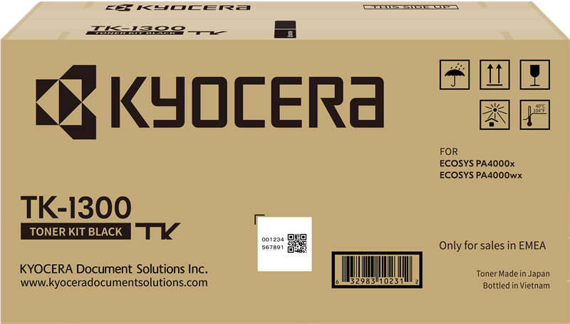 Original Kyocera TK-1300 / 1T0C150NL1 Toner Schwarz