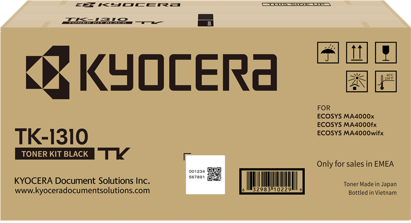 Original Kyocera TK-1310 / 1T0C140NL1 Toner Schwarz