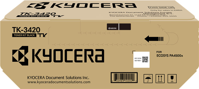 Original Kyocera TK-3420 / 1T0C0Y0NL1 Toner Schwarz