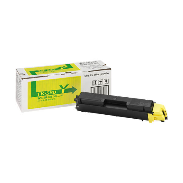 Original Kyocera TK-580Y (1T02KTANL0) Toner Yellow