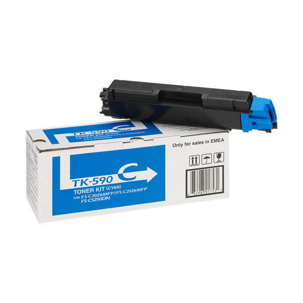 Original Kyocera TK-590C (1T02KVCNL0) Toner Cyan