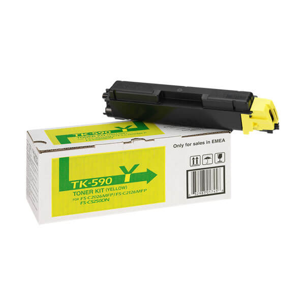 Original Kyocera TK-590Y (1T02KVANL0) Toner Yellow