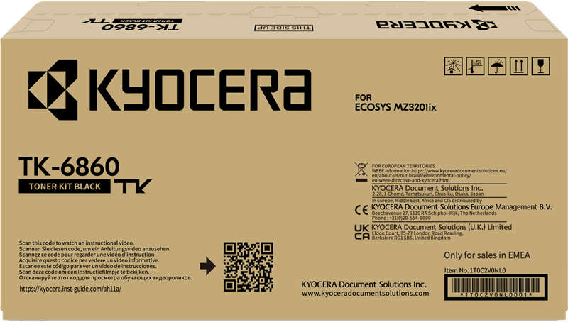 Original Kyocera TK-6860 / 1T0C2V0NL0 Toner Schwarz