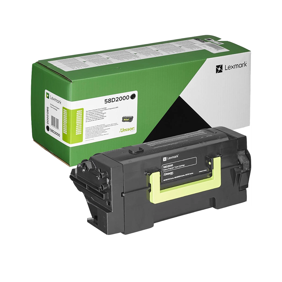 Original Lexmark 58D2000 Toner Schwarz