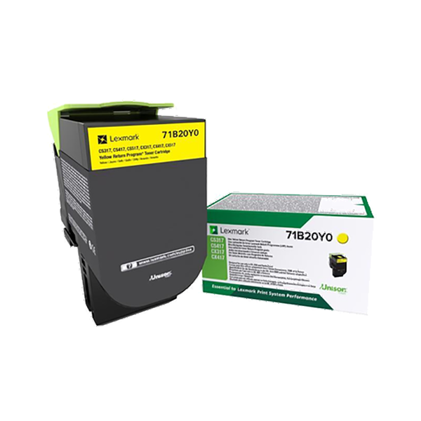 Original Lexmark 71B20Y0 Toner Yellow