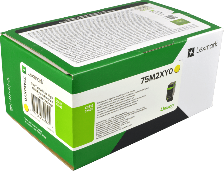 Original Lexmark 75M2XY0 / CS632/CX635 Toner Gelb