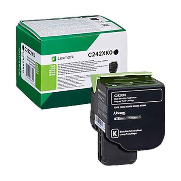 Original Lexmark C242XK0 Toner Schwarz