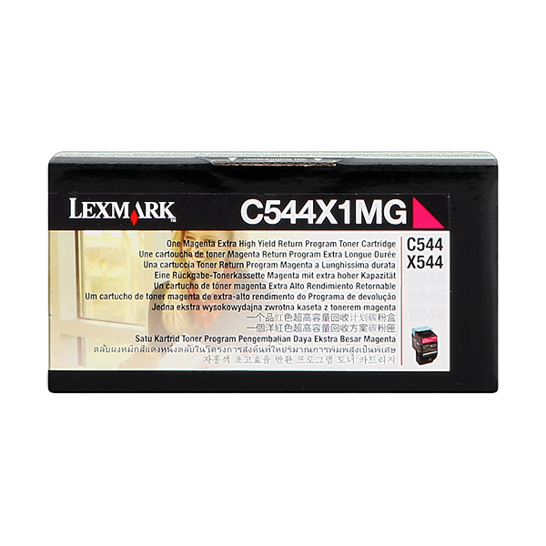 Original Lexmark C544X1MG Toner Magenta