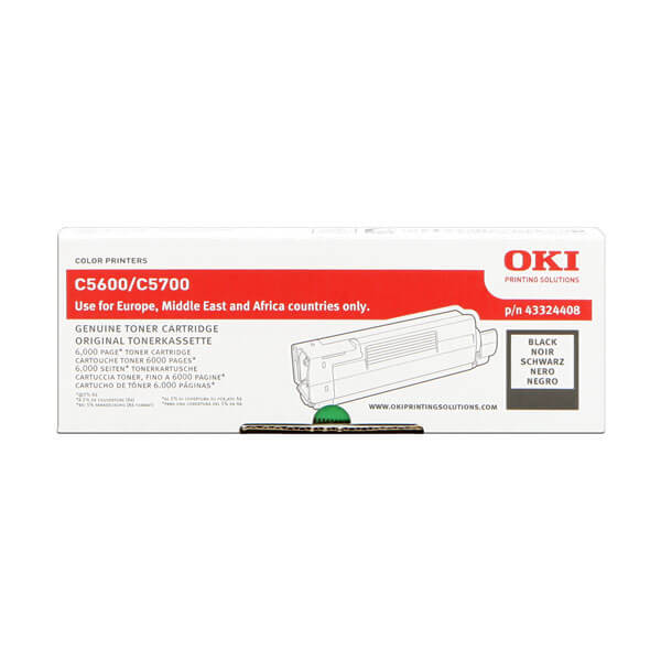 Original OKI (43324408) OKI-C5600 / OKI-C5700 Toner Black