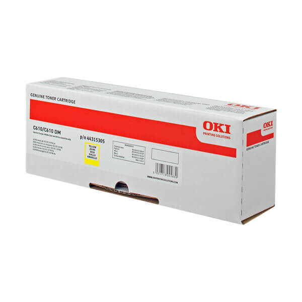 Original OKI 44315305 Toner Yellow