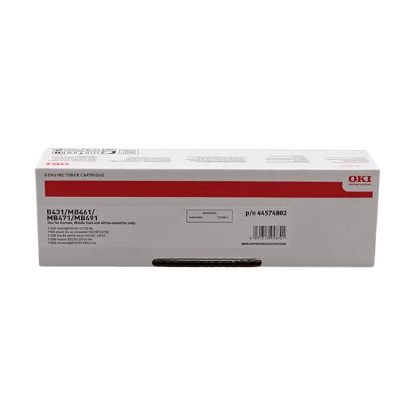 Original OKI 44574802 Toner Schwarz