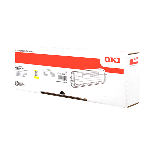 Original OKI 45862837 Toner Yellow