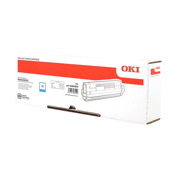 Original OKI 45862839 Toner Cyan