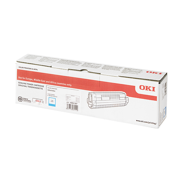 Original OKI 46861307 Toner Cyan