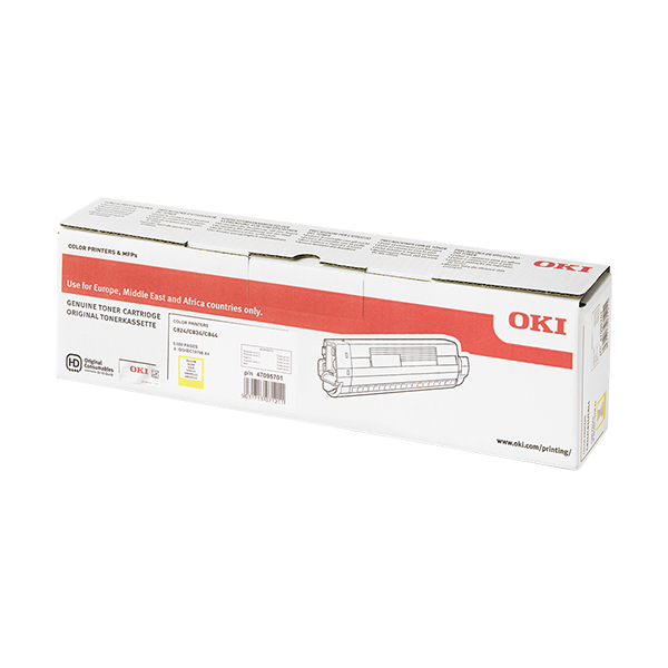 Original OKI 47095701 Toner Yellow