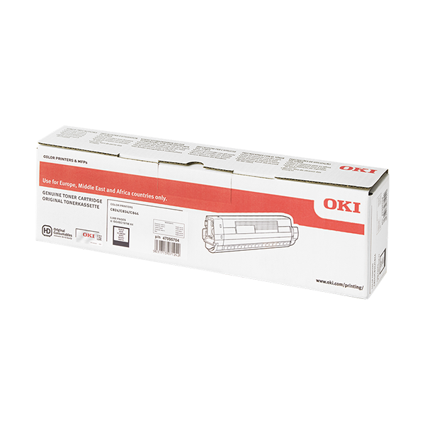 Original OKI 47095704 Toner Schwarz