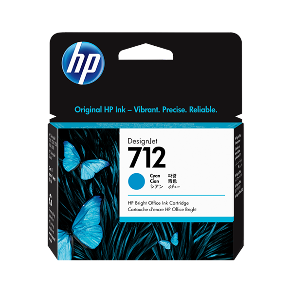 Original HP 712 (3ED67A) Druckerpatrone Cyan