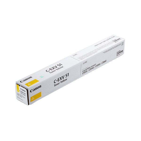 Original Canon C-EXV51LY (0487C002) Toner Gelb