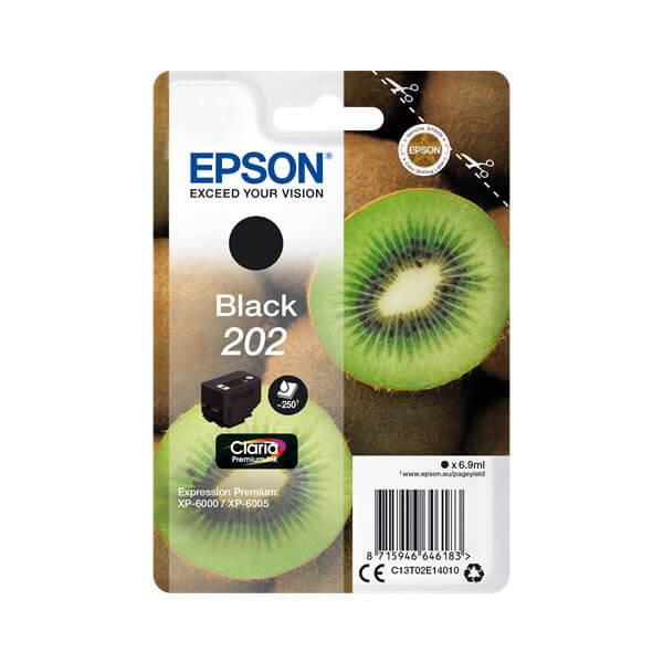 Original Epson 202 (C13T02E14010) Tinten Patrone Black