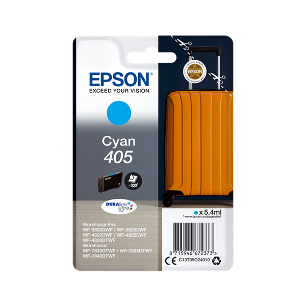Original Epson 405 (C13T05G24010) Druckerpatrone Cyan