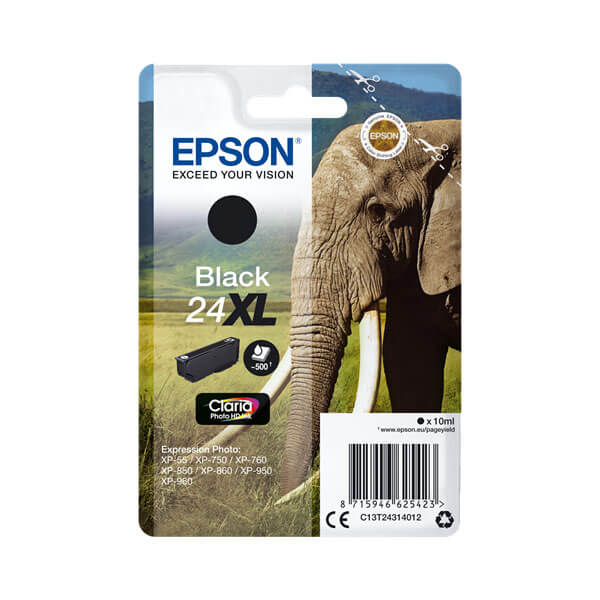 Original Epson (C13T24314012) T2431 / 24XL Tinte Black