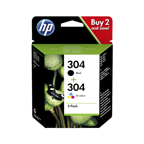 Original HP 304 (3JB05AE) Tinten Multipack Schwarz + Color