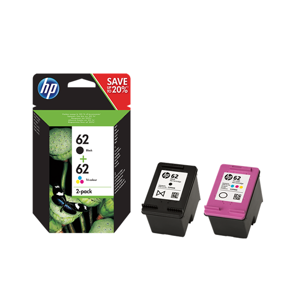 Original HP 62 (N9J71AE) Multipack Schwarz / Color