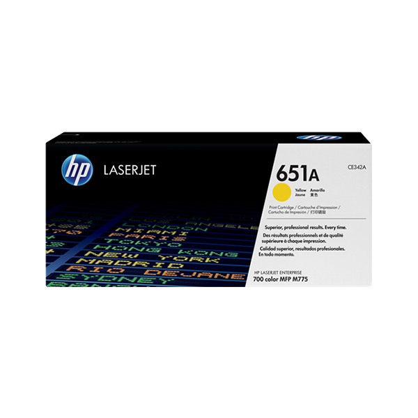 Original HP 651A (CE342A) Toner Gelb