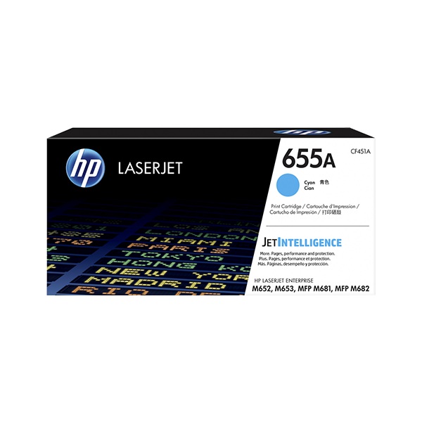 Original HP CF451A / 655A Toner Cyan