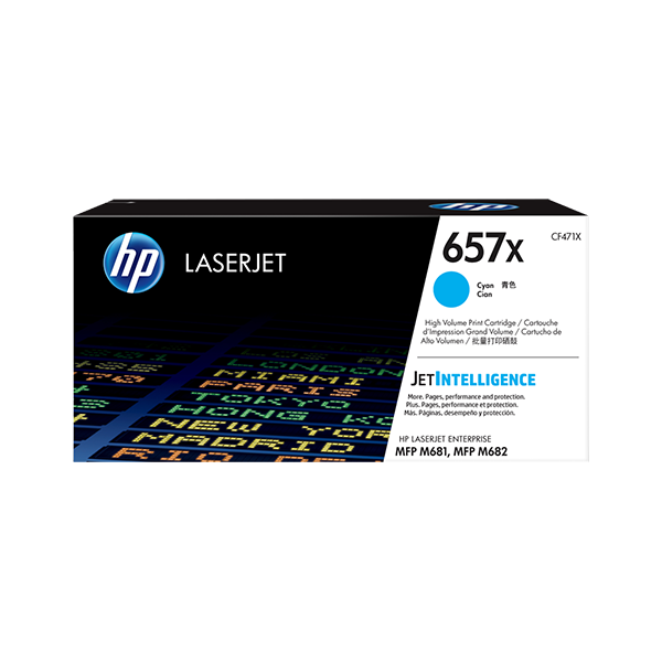 Original HP  CF471X / 657X Toner Cyan